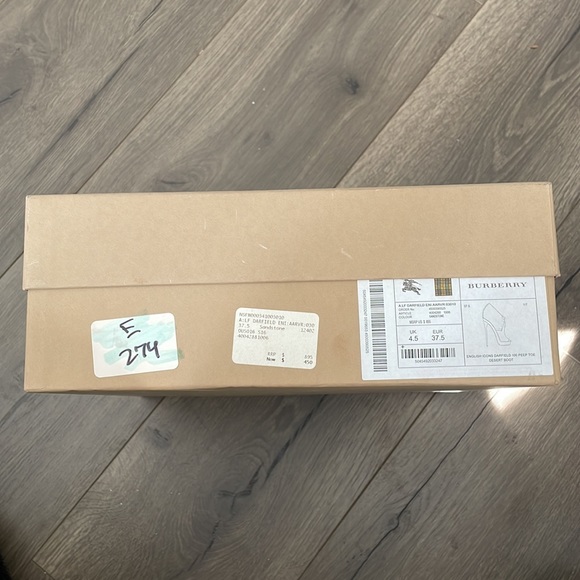 Burberry Darfield 100 Peep Toe Boot - Picture 5 of 5